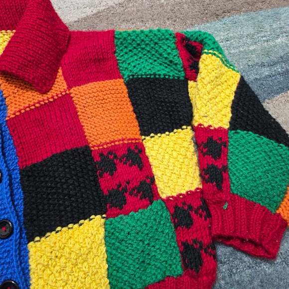 Harry Styles Handmade Croche JW Inspired Cardigan Multicolored - Picture 5 of 8